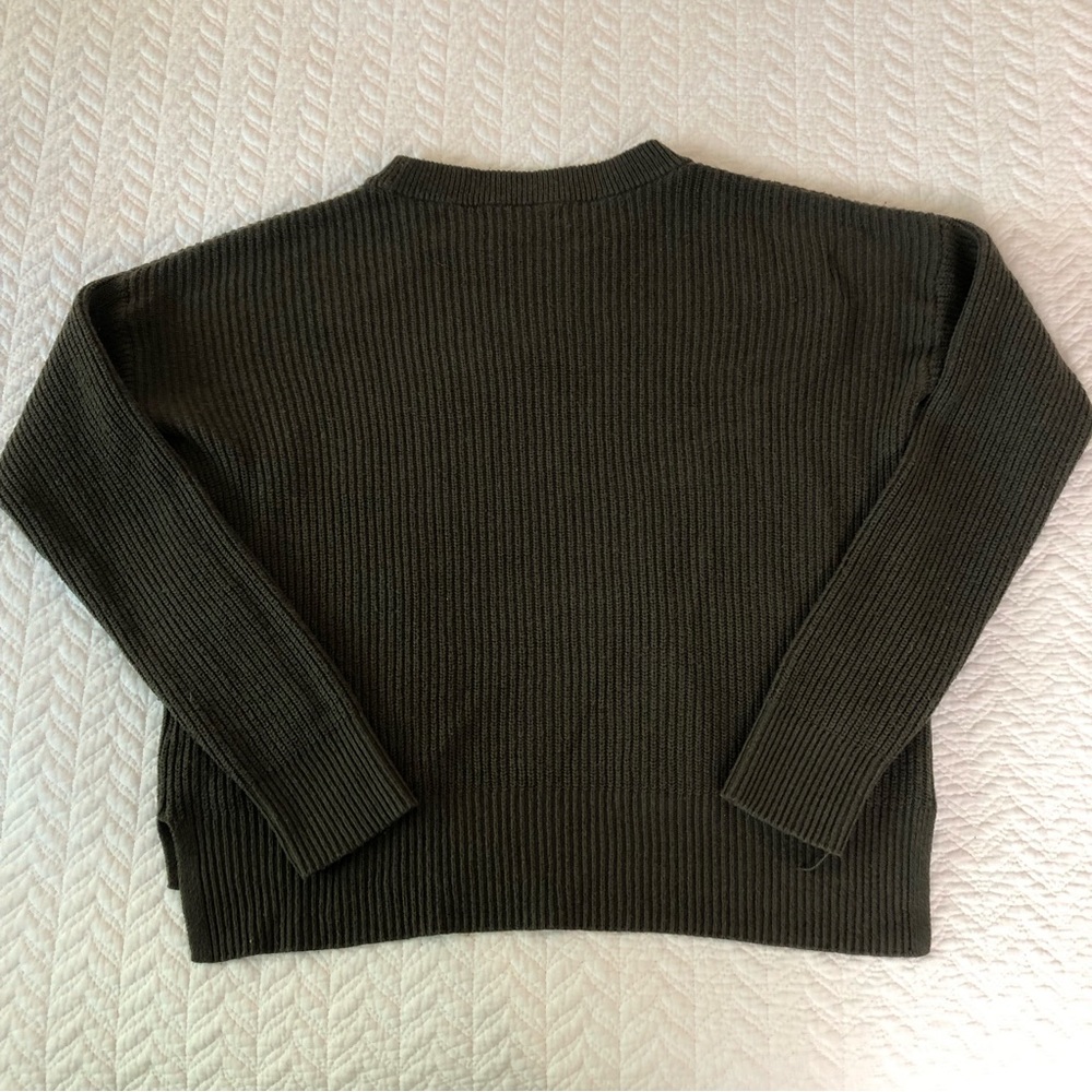 Madewell Patch Pocket Pullover Ribbed Crewneck Sw… - image 6